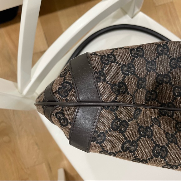 Gucci Brown GG Canvas Convertible Abbey Hobo Bag - Picture 14 of 16